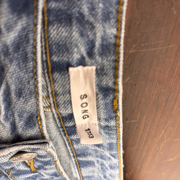 S.O.N.G. Light Wash Cropped Wide Leg Jeans 17/33 | 100% Cotton - Picture 3 of 9